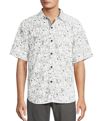 Tommy Bahama Big & Tall Mojito Bay Sippin Soiree Short Sleeve Woven Shirt