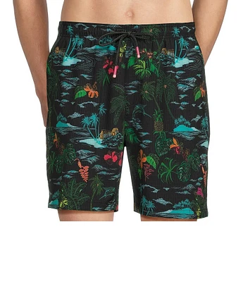 Tommy Bahama Big & Tall Naples Neon Shores Tropical Print Board Shorts