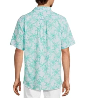 Tommy Bahama Big & Tall Nova Wave Royal Palmetto Short Sleeve Seersucker Woven Shirt