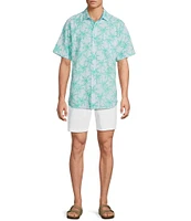 Tommy Bahama Big & Tall Nova Wave Royal Palmetto Short Sleeve Seersucker Woven Shirt