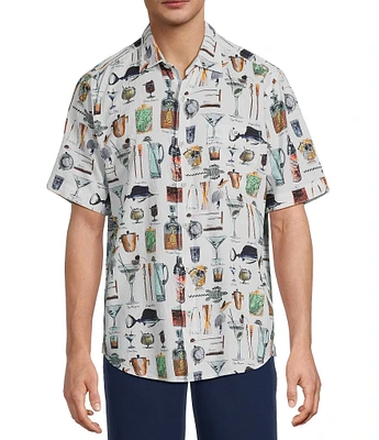 Tommy Bahama Big & Tall Nova Wave Well Stocked Short Sleeve Woven Shirt