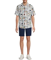 Tommy Bahama Big & Tall Nova Wave Well Stocked Short Sleeve Woven Shirt