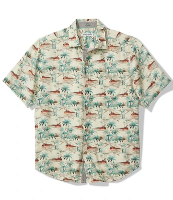 Tommy Bahama Big & Tall Oceanic Oasis Printed Short Sleeve Shirt