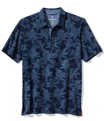 Tommy Bahama Big & Tall Palm Impressions Printed Short Sleeve Polo Shirt