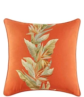 Tommy Bahama Birds Of Paradise Cotton Canvas Square Decorative Pillow