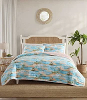 Tommy Bahama Bon Voyage Cotton Reversible Quilt Mini Set