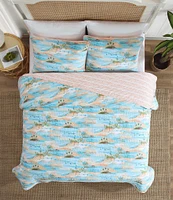 Tommy Bahama Bon Voyage Cotton Reversible Quilt Mini Set