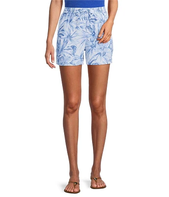 Tommy Bahama Bravo Blooms Two Palms Linen Shorts