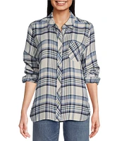 Tommy Bahama Breezy Shoreline Lightweight Long Sleeve Button Front Flannel