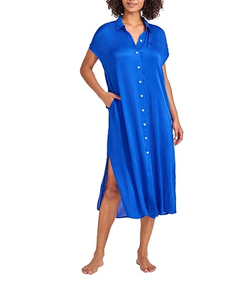 Tommy Bahama Calypso Button Front Duster Swim Cover-Up