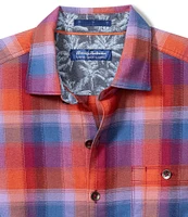 Tommy Bahama Canyon Beach Fireside Check Long Sleeve Brushed Flannel Shirt