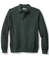 Tommy Bahama Capital Long Sleeve Cashmere-Blend Polo Sweater