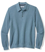 Tommy Bahama Capital Long Sleeve Cashmere-Blend Polo Sweater