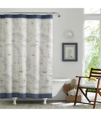 Tommy Bahama Caribbean Sea Shower Curtain