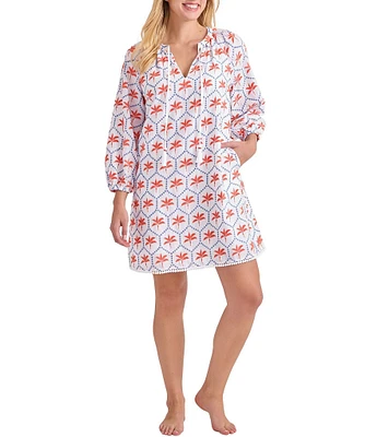 Tommy Bahama Catalina Coast Eyelet Embroidered Swim Cover-Up Dress