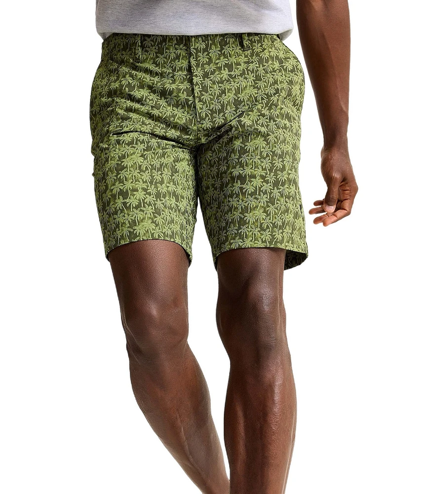 Tommy Bahama Chip Shot Palm Drive Printed 9#double; Inseam Shorts