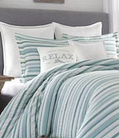 Tommy Bahama Clearwater Cay Striped Comforter Mini Set