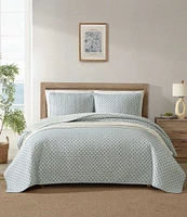 Tommy Bahama Coastal Batik Cotton Reversible Quilt Mini Set