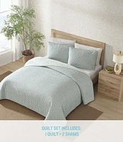 Tommy Bahama Coastal Batik Cotton Reversible Quilt Mini Set