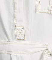 Tommy Bahama Coastal Twill Short Sleeve Button Front Shirt Dress
