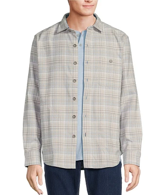 Tommy Bahama Coastal Vibes Plaid Long Sleeve Shirt Jacket