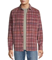 Tommy Bahama Coastline Cord Harbor Check Long Sleeve Corduroy Multi-Plaid Shirt