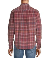 Tommy Bahama Coastline Cord Harbor Check Long Sleeve Corduroy Multi-Plaid Shirt