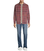 Tommy Bahama Coastline Cord Harbor Check Long Sleeve Corduroy Multi-Plaid Shirt