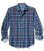 Tommy Bahama Coastline Cord Harbor Check Long Sleeve Corduroy Multi-Plaid Shirt