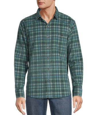 Tommy Bahama Coastline Cord Lagoon Checked Long Sleeve Woven Shirt