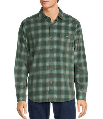 Tommy Bahama Coastline Ombre-Checked Long Sleeve Corduroy Shirt