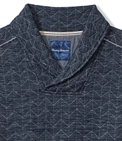 Tommy Bahama Cobble Hill Shawl Quilted Double-Knit Sweatshirt