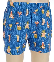 Tommy Bahama Cocktails 4.25#double; Inseam Knit Boxers