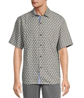 Tommy Bahama Coconut Point Dos Rios Geo Short Sleeve Woven Shirt