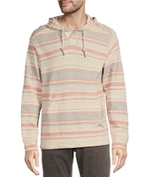 Tommy Bahama Coral Coastline Baja Textured Stripe Long Sleeve Hoodie