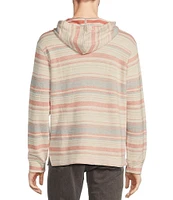 Tommy Bahama Coral Coastline Baja Textured Stripe Long Sleeve Hoodie