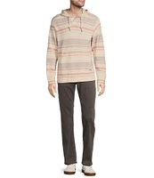 Tommy Bahama Coral Coastline Baja Textured Stripe Long Sleeve Hoodie