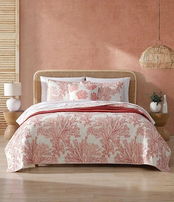 Tommy Bahama Coral Garden Cotton Reversible Quilt Mini Set