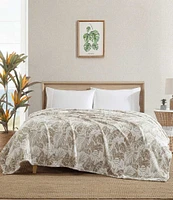Tommy Bahama Costa Blanca Ultra Soft Plush Fleece Bed Blanket