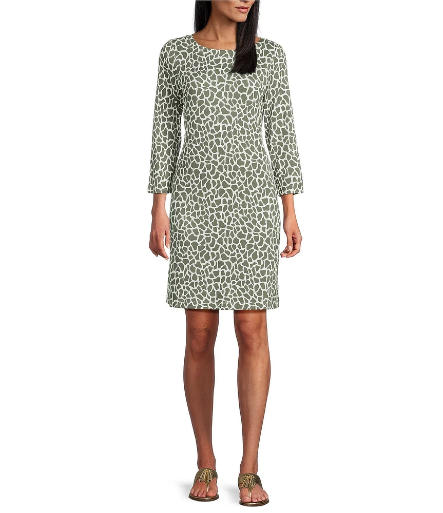 Tommy Bahama Darcy Safari Spots 3/4 Sleeve Dress