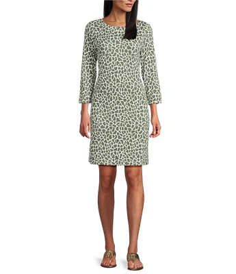Tommy Bahama Darcy Safari Spots 3/4 Sleeve Dress