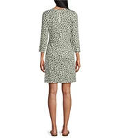 Tommy Bahama Darcy Safari Spots 3/4 Sleeve Dress