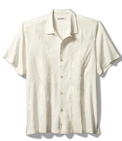 Tommy Bahama Del Palms Short Sleeve Embroidered Silk Camp Shirt