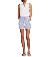 Tommy Bahama Delray Collared Split Neck Sleeveless Pique Polo Top