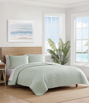 Tommy Bahama Diamond Isle Cotton Reversible Quilt Mini Set