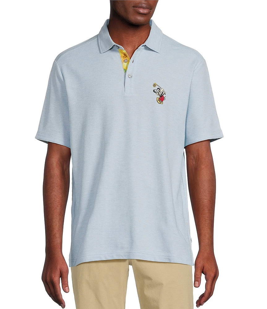 Tommy Bahama Disney Postcard To Paradise 5 O'Clock Polo Shirt