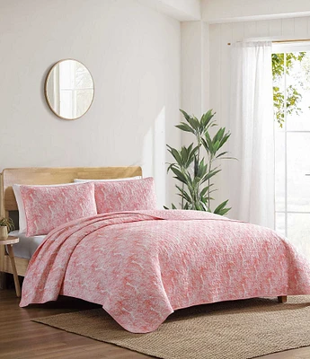 Tommy Bahama Distressed Water Leaves Cotton Quilt Mini Set