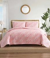 Tommy Bahama Distressed Water Leaves Cotton Quilt Mini Set