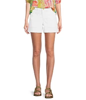 Tommy Bahama Ella Flat Front Stretch Denim Shorts