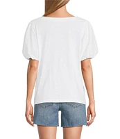 Tommy Bahama Eyelet Embroidery Cotton Lux Tee Shirt